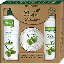 Духи, Парфюмерия, косметика Набор - Naturalis Olive Oil Set (b/lot/500 ml + buter/300 g + sh/gel/400 ml) 