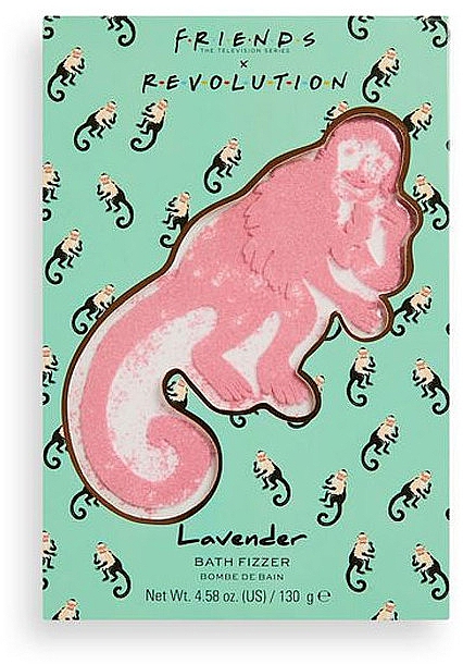 Бомбочка для ванной - Makeup Revolution X Friends Lavender Monkey Bath Fizzer — фото N1