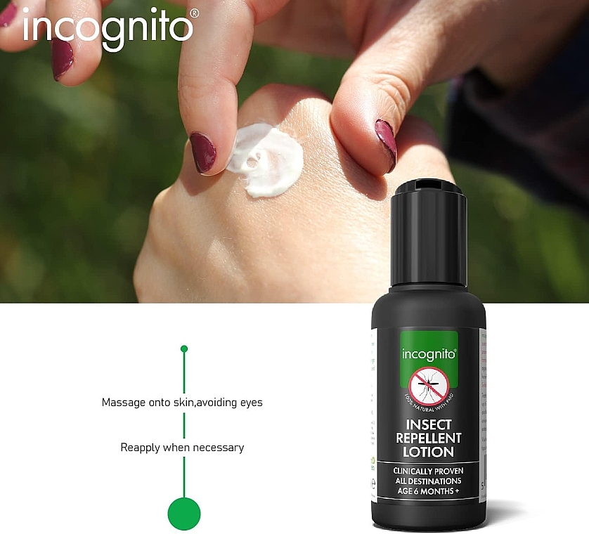 Лосьон-репеллент от насекомых - Incognito Insect Repellent Lotion — фото N2