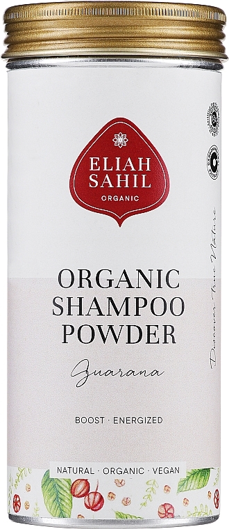 Органический шампунь-порошок "Гуарана и Ритха" - Eliah Sahil Natural Shampoo Powder for Stronger Hair Roots