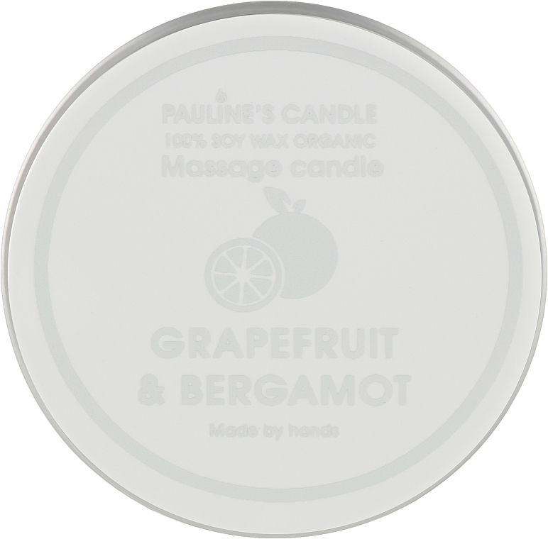 Масажна свічка "Грейпфрут і бергамот" - Pauline's Candle Grapefruit & Bergamot Manicure & Massage Candle — фото N3