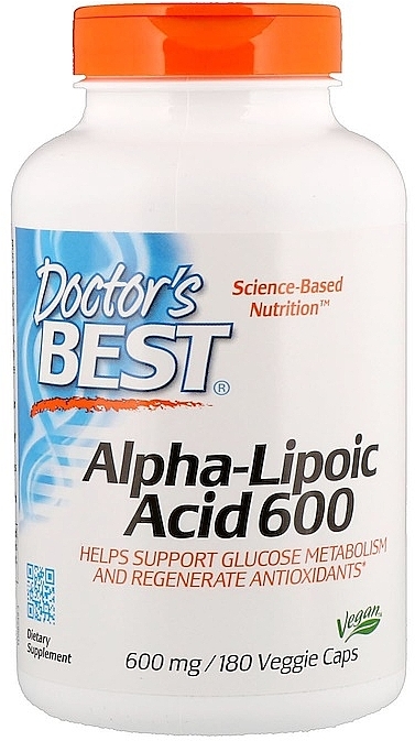 Альфа-липоевая кислота, 600 мг - Doctor's Best Alpha Lipoic Acid — фото N1