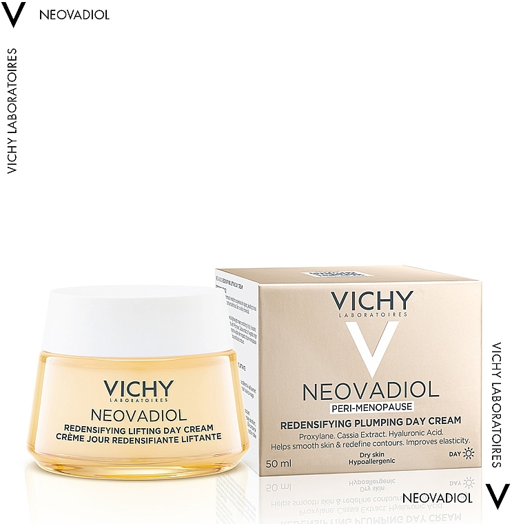 Дневной антивозрастной крем для увеличения плотности и упругости сухой кожи лица - Vichy Neovadiol Redensifying Lifting Day Cream — фото N2
