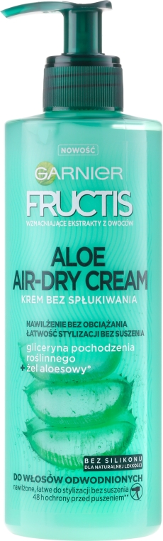 Крем для волосся - Garnier Fructis Aloe Air-Dry Cream — фото N1