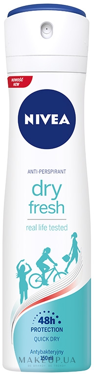 Дезодорант-антиперспирант спрей - NIVEA Dry Fresh Antiperspirant Deodorant Spray — фото 150ml