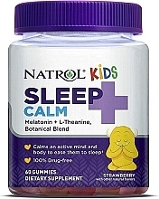 Харчова добавка для підтримання сну дітей, полуниця - Natrol Kids Sleep + Calm Strawberry — фото N1