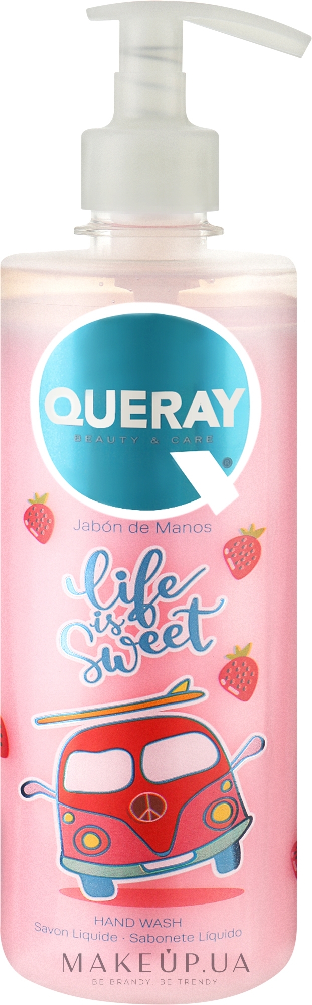 Жидкое мыло для рук "Свежая клубника" - Queray Life Is Sweet Hand Wash — фото 500ml