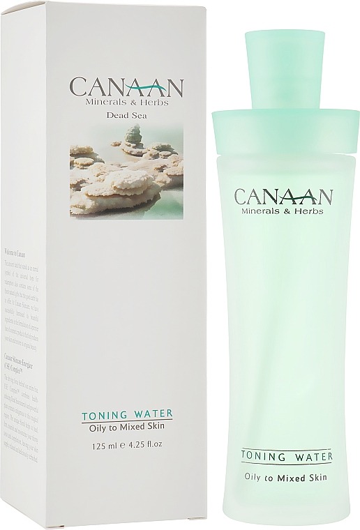 Тонік на водній основі для жирної та комбінованої шкіри - Canaan Minerals & Herbs Toning Water Normal to Oily Skin — фото N1