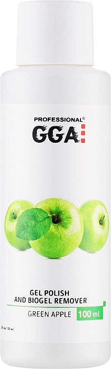 Засіб для зняття гель-лаку "Яблуко" - GGA Professional — фото N1