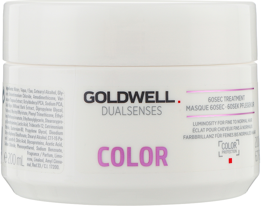 Маска для блеска окрашенных волос "60 секунд" - Goldwell Dualsenses Color 60 sec