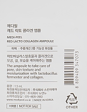 Ампульная сыворотка с коллагеном и бифидобактериями - MEDIPEEL Red Lacto Collagen Ampoule (пробник) — фото N2