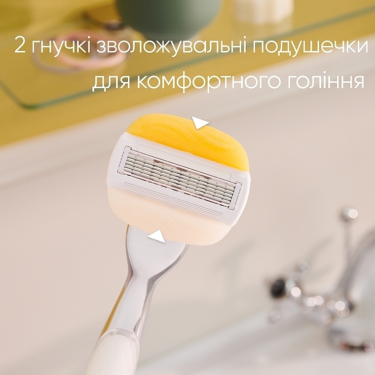 Сменные кассеты для бритья, 4 шт. - Gillette Venus Comfortglide & Olay Coconut Refills — фото N3