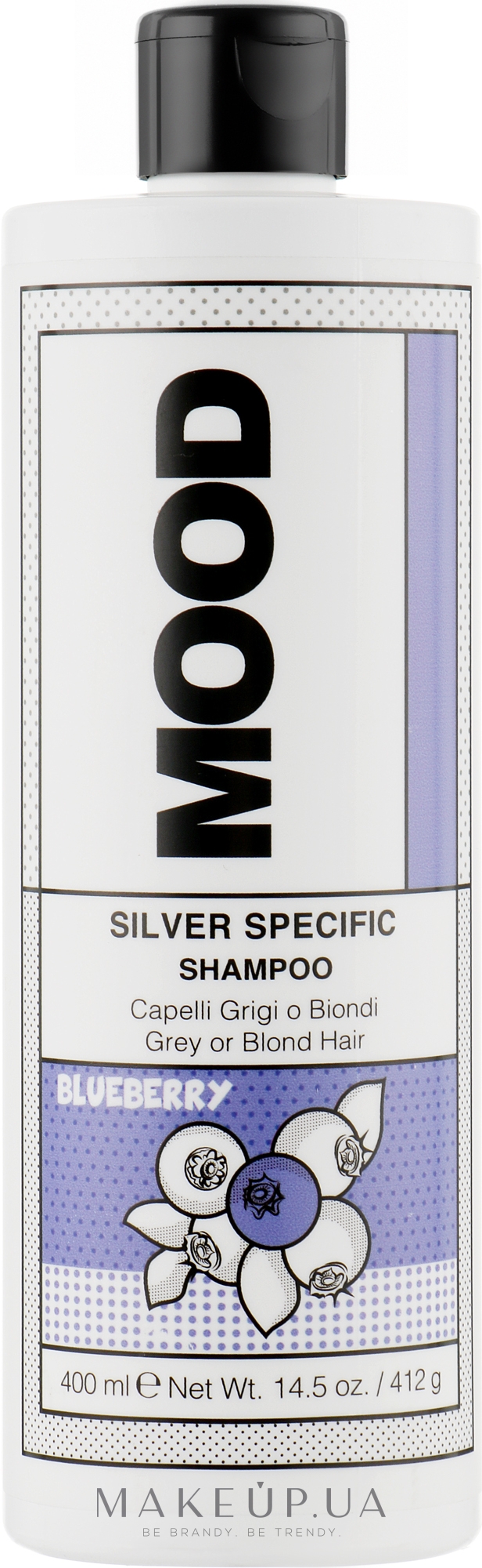 Шампунь нейтрализующий желтизну - Mood Silver Specific Shampoo — фото 400ml