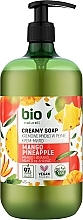 Парфумерія, косметика Крем-мило "Манго і ананас" - Bio Naturell Mango & Pineapple Creamy Soap 