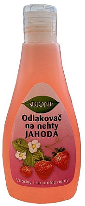 Жидкость для снятия лака - Bione Cosmetics Strawberry Nail Polish Remover — фото N1
