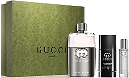 Духи, Парфюмерия, косметика Gucci Guilty Pour Homme - Набор (edt/90ml + deo/75ml + edt/15ml)