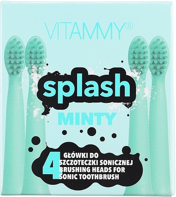 Насадка для електричної зубної щітки "Splash Minty" - Vitammy — фото N1