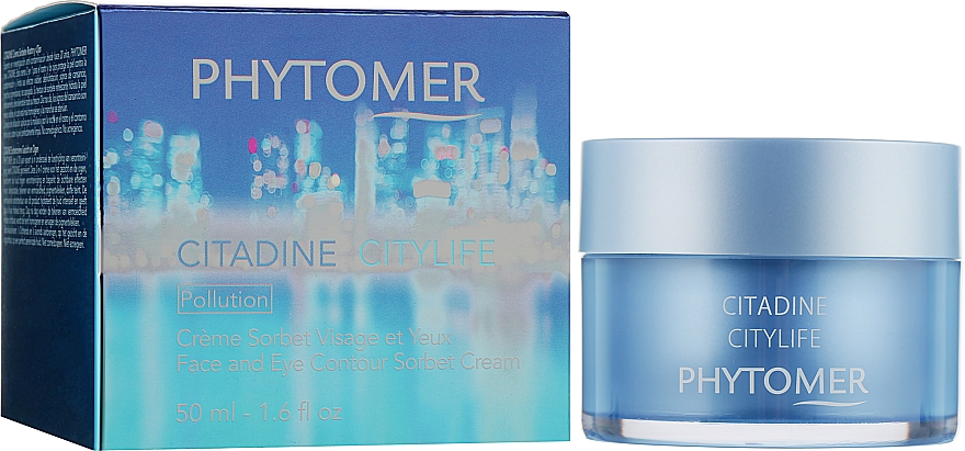 Крем для обличчя та контуру очей - Phytomer Citylife Face And Eye Contour Cream Sorbet — фото N2