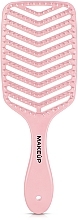 Духи, Парфюмерия, косметика Продувная расческа для волос, розовая - MAKEUP Massage Air Hair Brush Pink