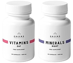 Парфумерія, косметика Харчова добавка "Вітаміни день + ніч" - Cheers Minerals Night + Vitamins Day