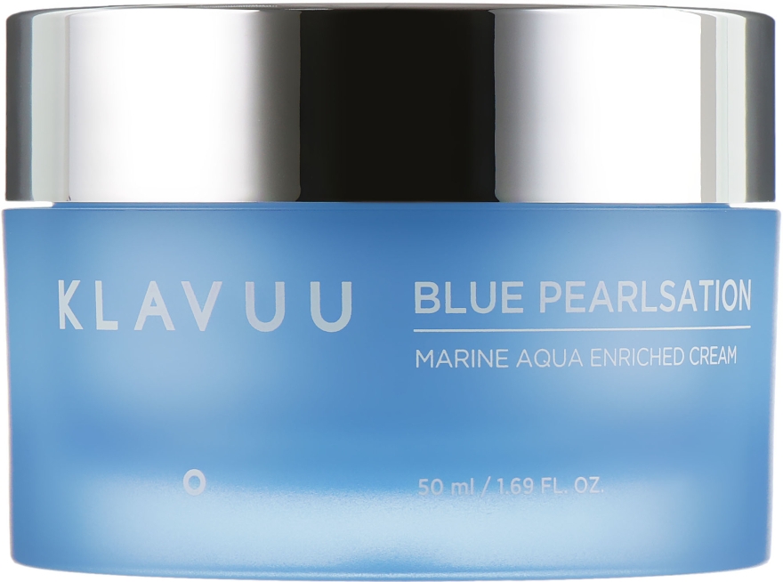 Увлажняющий крем для лица с морским коллагеном - Klavuu Blue Pearlsation Marine Aqua Enriched Cream — фото N2