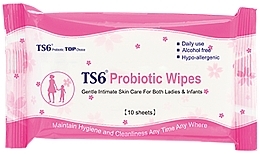 Парфумерія, косметика Очищувальні серветки для інтимної зони - TS6 Lady Health Probiotic Wipes