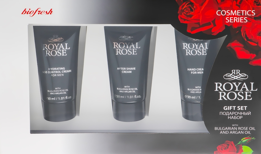 Набір - BioFresh Royal Rose Gift Set (f/cr/30ml + af/shave/cr/30ml + h/cr/30ml) — фото N1