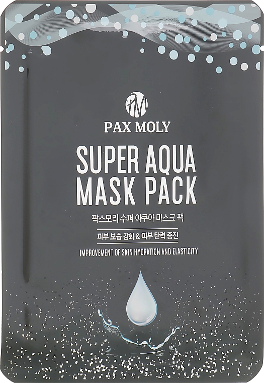 Маска тканинна з мінералами морської води - Pax Moly Super Aqua Mask Pack — фото N1