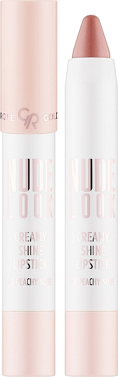 Помада-олівець для губ - Golden Rose Nude Look Creamy Shine Lipstick — фото N1