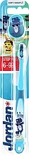 Парфумерія, косметика Дитяча зубна щітка Step by Step (6-9) м'яка, з ковпачком, блакитна з віслюком - Jordan