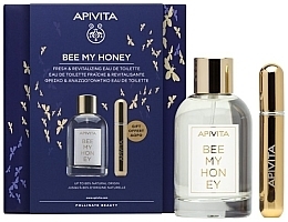 Apivita Bee My Honey - Набір (edt/100ml + deo/150ml + hat/1pcs) — фото N1