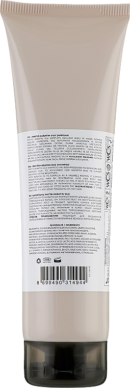 Відновлювальний шампунь з протеїнами шовку для сухого та пошкодженого волосся - Phytocomplex AHL Keratin Silk Shampoo — фото N2