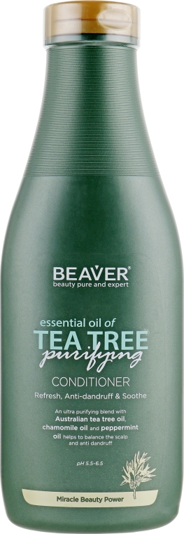 Зміцнювальний кондиціонер для волосся з олією чайного дерева - Beaver Professional Essential Oil Of Tea Tree Conditioner — фото N5
