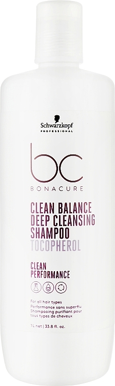 Шампунь для волос - Schwarzkopf Professional Bonacure Clean Balance Deep Cleansing Shampoo — фото N3