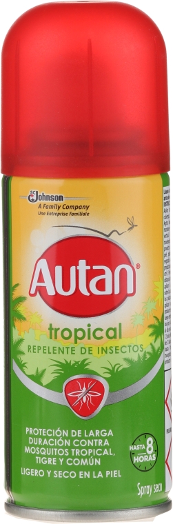 Спрей от тропических насекомых - SC Johnson Autan Tropical Insect Spray Repellent — фото N2