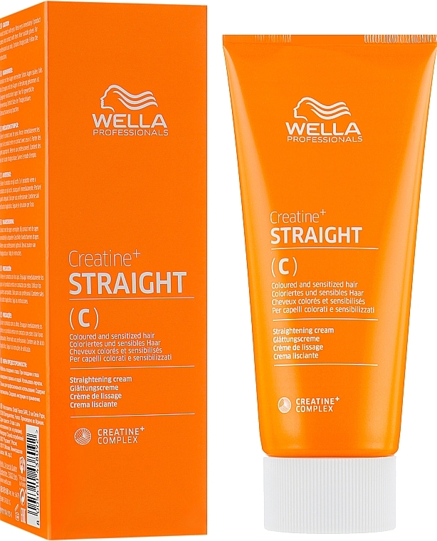 УЦІНКА Крем для випрямлення фарбованого та чутливого волосся - Wella Professionals Creatine+ Straight C * — фото N2