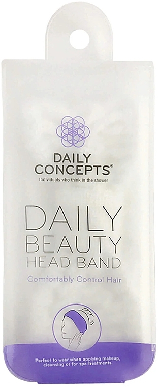 Косметическая повязка для волос, белая - Daily Concepts Head Band White — фото N1