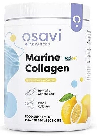 Морський колаген зі смаком лимона - Osavi Marine Collagen Wild Cod Lemon — фото N1