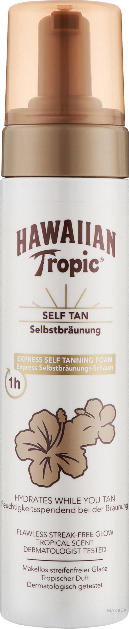 Піна для автозасмаги - Hawaiian Tropic Sunless Tan Express Self Tanning Foam — фото 200ml