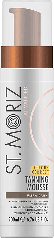 Мусс для коррекции автозагара, ультратемный - St.Moriz Advanced Colour Correcting Tanning Mousse Ultra Dark — фото N1
