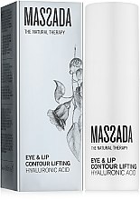 Духи, Парфюмерия, косметика Лифтинг-сыворотка для контура губ и глаз - Massada Eye & Lip Contour Lifting Hyaluronic Acid