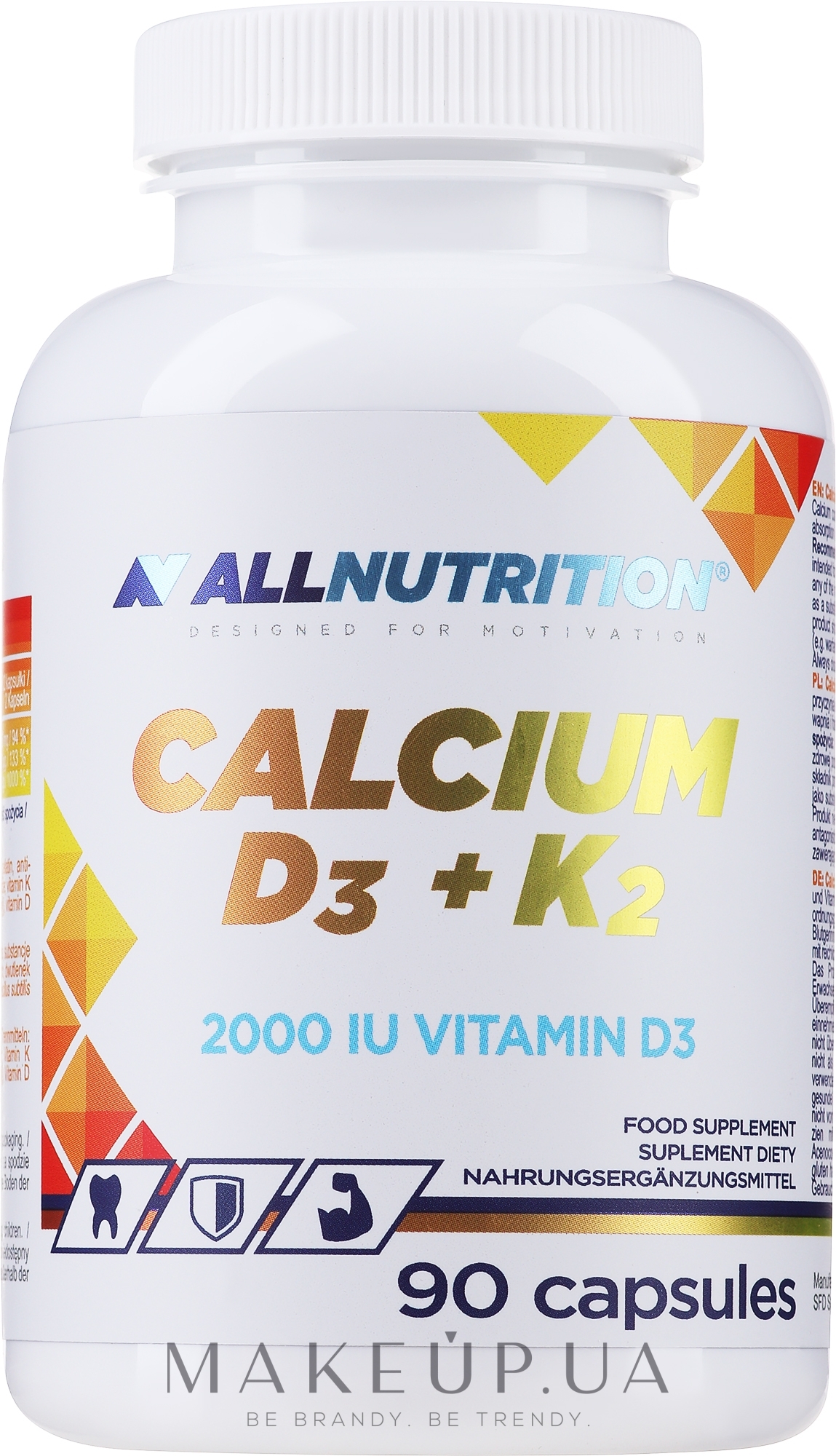 Пищевая добавка "Кальций D3 + K2" - Allnutrition Adapto Calcium D3+K2 — фото 90шт
