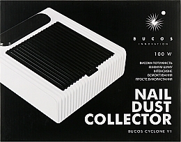 Вытяжка для маникюра с Нера-фильтром на 100W, розовая - Bucos Cyclone V1 — фото N6