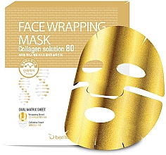 Золотая маска с коллагеном - Berrisom Face Wrapping Mask Collagen Solution — фото N1