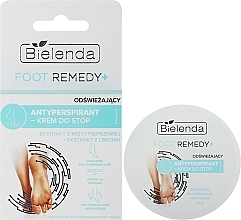 Освіжальний крем-антиперспірант для ніг - Bielenda Foot Remedy+ Refreshing Antiperspirant Foot Cream — фото N2