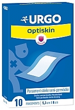 Пластир медичний водонепроникний стерильний, 5.3x8 см - Urgo Optiskin — фото N1