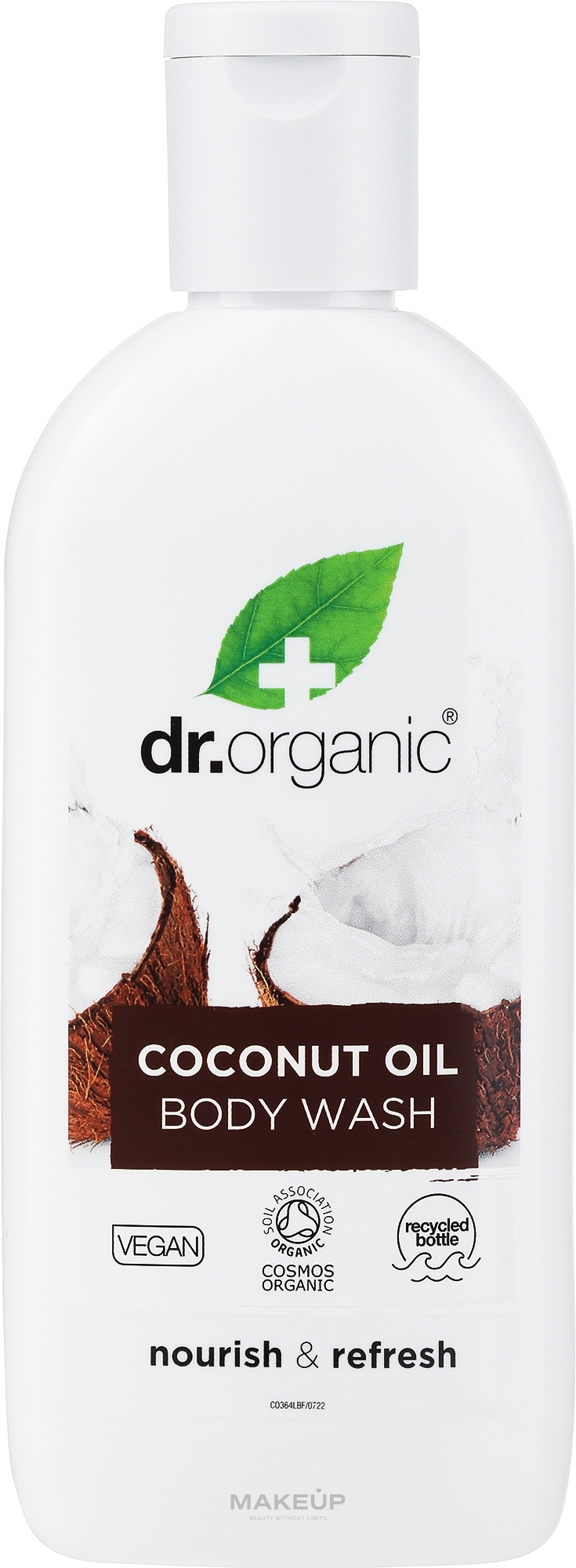 Органическое средство для мытья тела с кокосовым маслом - Dr. Organic Bioactive Skincare Organic Coconut Virgin Oil Body Wash — фото 250ml