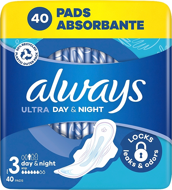 Гигиенические прокладки, размер 3, 40 шт. - Always Ultra Day & Night — фото N2