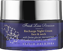 Духи, Парфюмерия, косметика Ночной крем для лица и шеи - Fresh Line Elixir Orchidea Recharge Night Cream For Face & Neck