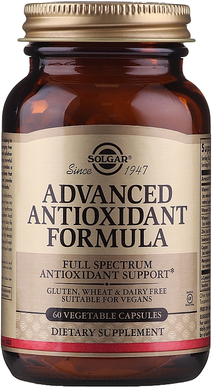 Харчова добавка "Антиоксидантний комплекс" - Solgar Advanced Antioxidant Formula — фото N3